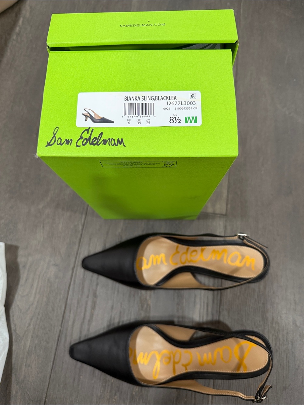 Sam Edelman Bianka Sling back Heels - Picture 8 of 8